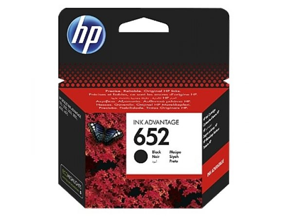 HP F6V25A (652) SİYAH MÜREKKEP KARTUŞ