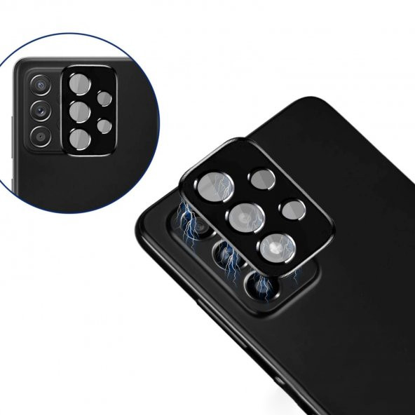 Samsung Galaxy A32 Kamera Lens Koruyucu 3D Cam - Resim 2
