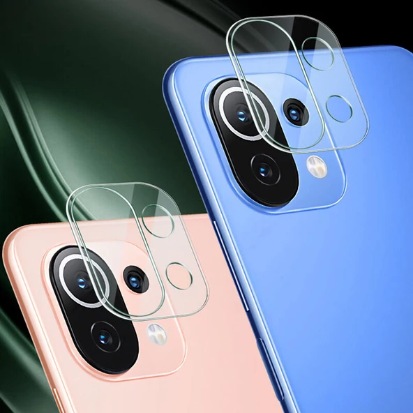 Xiaomi Mi 11 Lite Kamera Lens Koruyucu 3D Cam - 4