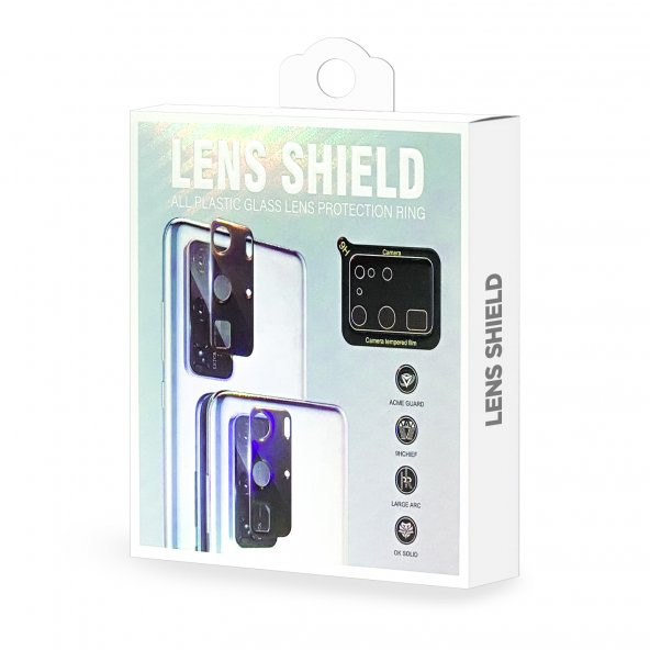 Realme C21 Kamera Lens Koruyucu 3D Cam Şeffaf - 3