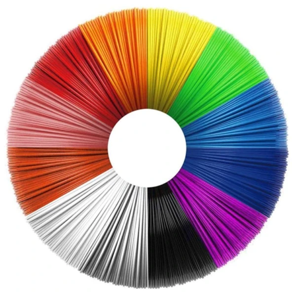 3D Kalem Yazıcı İçin Filament 10 Renk Toplam 20 Metre TdrTR