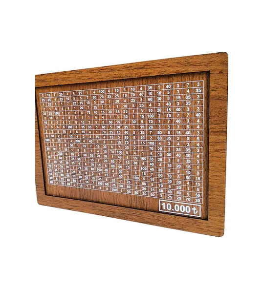 Ahşap Para Biriktirme Kumbarası 10.000 TL Kapasiteli Parabaks İşaretlenen Kumbara - Resim 3