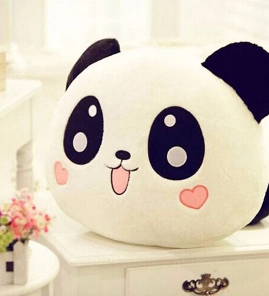 Sevimli Panda Tasarımlı Polar Yastık - 3