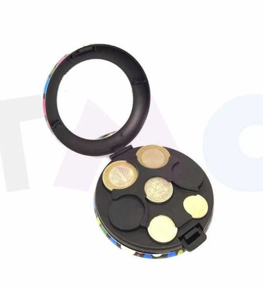 Bozuk Para Kutusu Metal Aynalı Cüzdanmatik - Resim 5