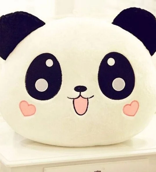 Sevimli Panda Tasarımlı Polar Yastık - 2