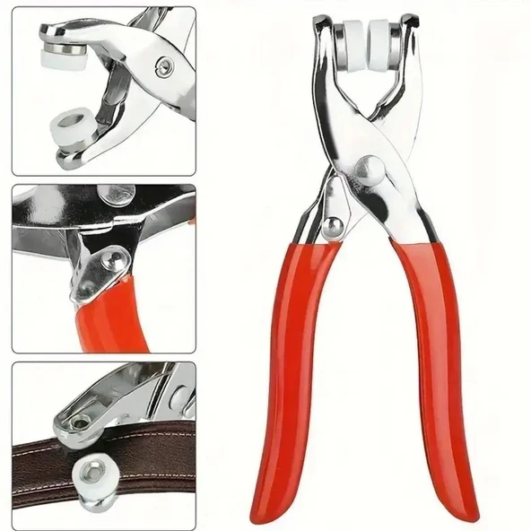 Metal 200 pcs Çıtçıt ve Pense Seti Makinesi  Bebek Elbise Çıtçıt Montaj Seti - 3