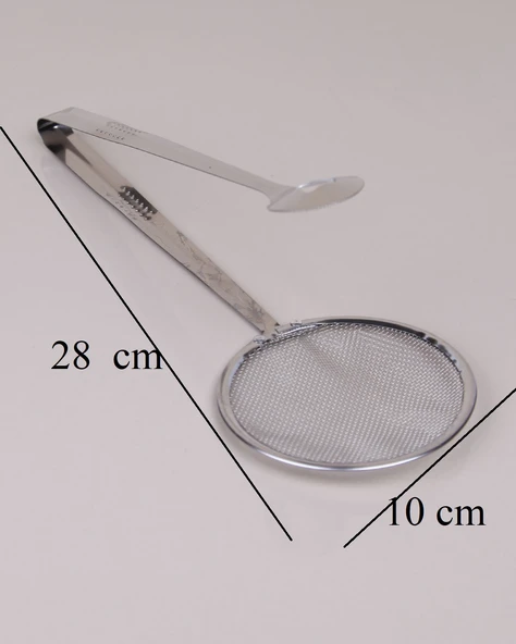 Süzgeçli Kızartma Ve Haşlama Maşası Midi Boy - Resim 3