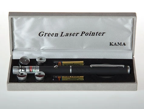 Yeşil Lazer Pointer 8000 mW  5 Başlıklı - 4