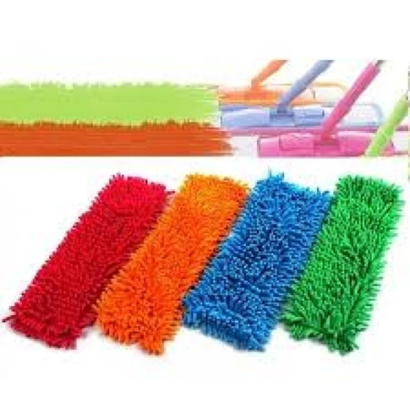 Paspas Yedeği Mikrofiber Makarna Mop Paspas Yedeği 50 Cm - 3