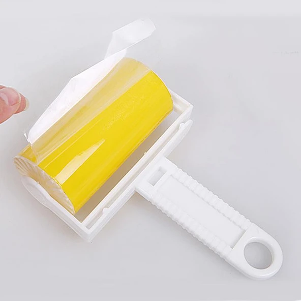 Tüy ve Toz Alma Rulo Seti - Sticky Budy Model 2 - Sarı - 3
