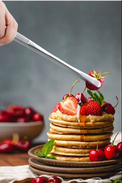 Et Kızartma Maşası - Pratik Pişirme Cımbızı - Profesyonel Cımbız Maşa - Resim 2