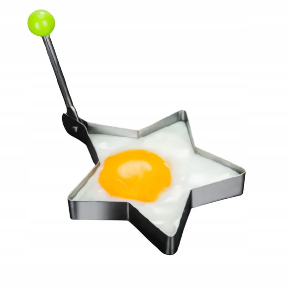 Metalik Yıldız Şeklinde Metal Omlet Yumurta ve Krep Kalıpları TdrTR