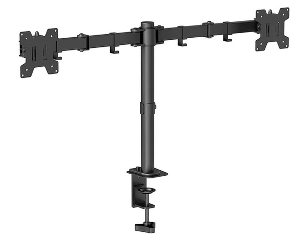 Beek Çift Ekran Taşıyabilen Askı Aparatı, Kelepçe Dahil, Maksimum 17-32 inç Ekran, Eğim Aralığı +45°~-45°, Dönme Aralığı +90°~-90°, Ekran Döndürme +180°~-180°,  TdrTR