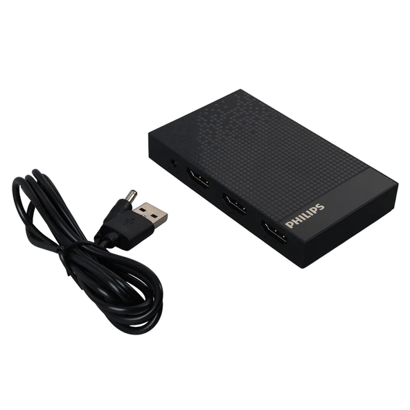 PHILIPS SWV9023B/93 4K HDMI SPLİTTER 1 GİRİŞ - 4 ÇIKIŞ ULTRA HD GÖRÜNTÜ DAĞITICI - Resim 2