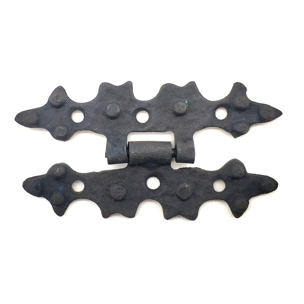 Antika Tarz Dekoratif Pirinç Yıldız Menteşe - 84x44 mm, Oksit TdrTR