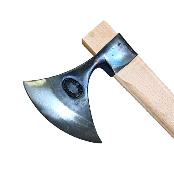 Karacasu Saplı Ay Balta 90 cm - Dövme Çelikten TdrTR
