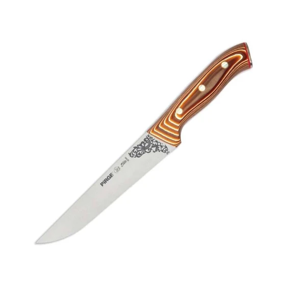 Pirge 32103 Elite Kurban, Kasap Bıçağı 19 cm - Kahverengi Perçinli Kompozit Sap TdrTR