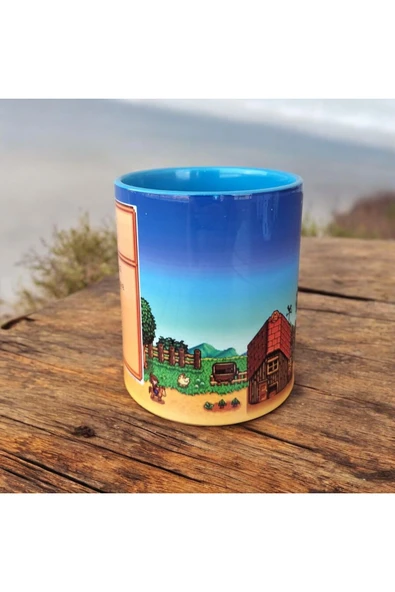 ALPŞAN TİCARET  Stardew Valley Oyuncu Gamer Tasarım Hediyelik Porselen Kupa-Çay Kahve Kupası - 4