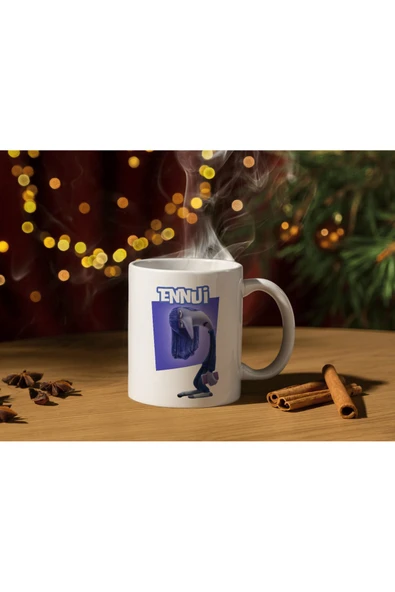 ALPŞAN TİCARET  Ters Yüz Bıkkınlık Kupa Bardak Ennui Ters Yüz Baskılı Kupa Bardak - Resim 2