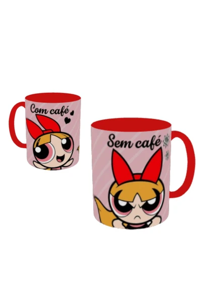 ALPŞAN TİCARET  POWERPUFF GIRLS BLOSSOM BASKILI KUPA BARDAK