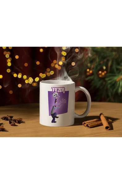 ALPŞAN TİCARET  Ters Yüz Korku Kupa Bardak Fear Ters Yüz Baskılı Kupa Bardak - Resim 2