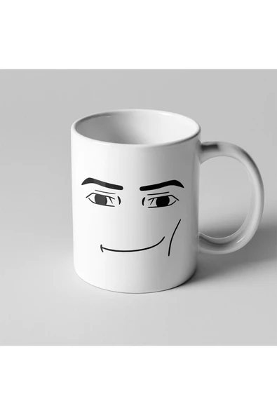 ALPŞAN TİCARET  Roblox Man Face Yüz Temalı Kupa Seramik Kahve Mug