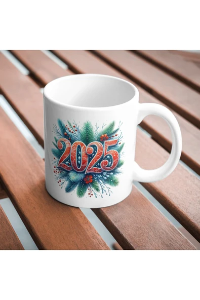 ALPŞAN TİCARET  Yılbaşı Kupa Bardak Hediyelik Yılbaşı Kupa Noel Kupa - Resim 2