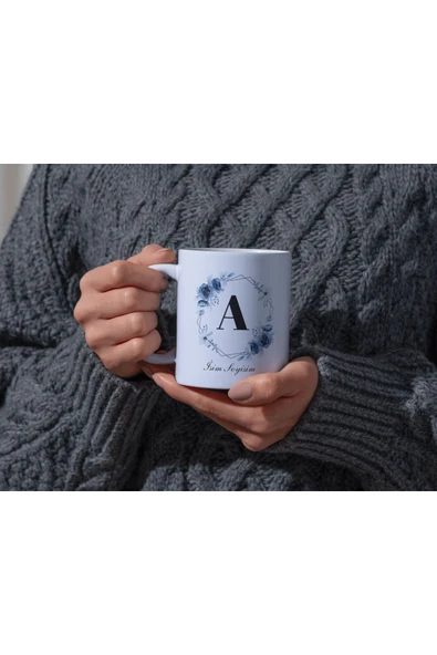 ALPŞAN TİCARET  İsme Özel Baskılı Kupa Isim Baş Harfi Kişiselleştirilebilir Özel Kupa Bardak - Resim 2