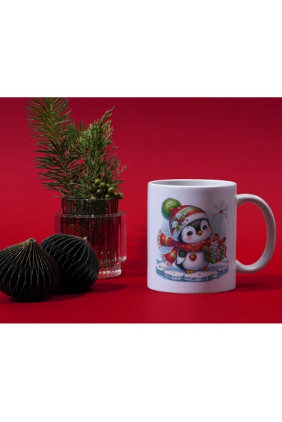 ALPŞAN TİCARET  Yılbaşı Temalı Kupa Bardak Hediyelik Yılbaşı Kupa Noel Kupa - Resim 2