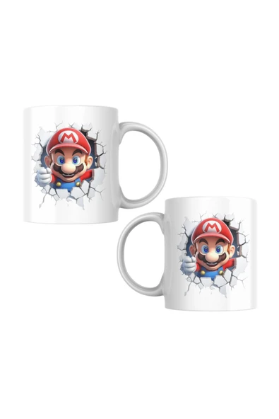 ALPŞAN TİCARET  Süper Mario Kupa Bardak Yaratıcı Tasarımlar - Resim 2