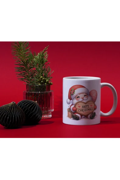 ALPŞAN TİCARET  Yılbaşı Kupa Bardak Hediyelik Yılbaşı Kupa Noel Kupa - Resim 3