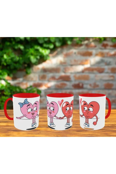ALPŞAN TİCARET  Sevgiliye Hediye Kupa Bardak Kırmızı Kupa Bardak Sevgililer Günü Hediye Kupa ürün görseli