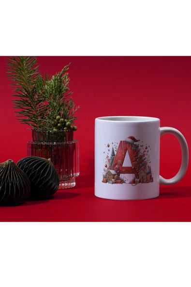 ALPŞAN TİCARET  Yılbaşı Temalı Kişiselleştirilebilir Kupa Bardak Yeni Yıl Konseptli Kişiye Özel İsme Özel Kupa ürün görseli