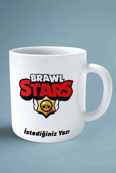 ALPŞAN TİCARET  Brawl Stars oyun Baskılı Kupa Bardak Çift Taraflı Baskı Kişiye Özel beyaz model 1 - Resim 2