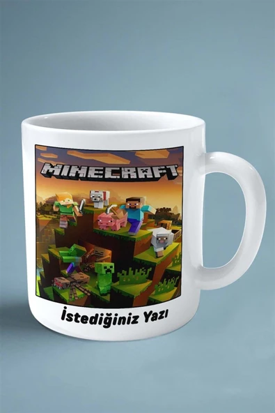 ALPŞAN TİCARET  Minecraft Oyun Baskılı Kupa Bardak Çift taraflı Kişiye Özel model 8 - Resim 2