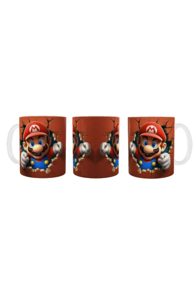 ALPŞAN TİCARET  Mario Kupa Bardak Mario Bardak Mario MUG - Resim 3