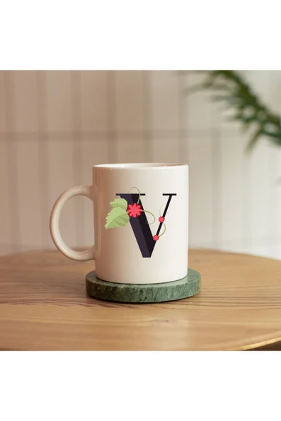ALPŞAN TİCARET  V HARFİ BASKILI KUPA ürün görseli