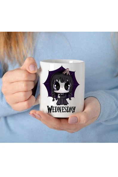 ALPŞAN TİCARET  Wednesday Dizisi Baskılı Kupa Bardak ürün görseli