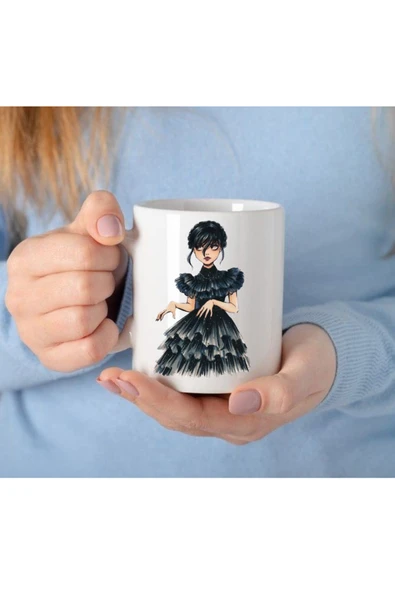 ALPŞAN TİCARET  Wednesday Baskılı Kupa Bardak Wednesday Dizi Bardak ürün görseli