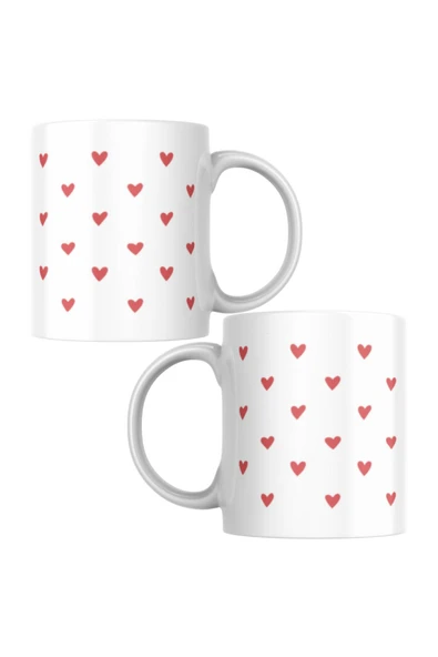 ALPŞAN TİCARET  Kalpli Kupa Bardak Kalp Kupa - Resim 2