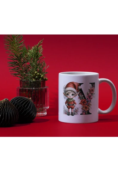 ALPŞAN TİCARET  Yılbaşı Temalı Y Harfli Kupa Bardak Yeni Yıl Konseptli Kişiye Özel İsme Özel Kupa ürün görseli