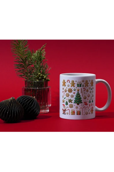 ALPŞAN TİCARET  Yılbaşı Temalı Kupa Bardak Hediyelik Yılbaşı Kupa Noel Kupa ürün görseli