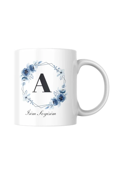 ALPŞAN TİCARET  İsme Özel Baskılı Kupa Isim Baş Harfi Kişiselleştirilebilir Özel Kupa Bardak ürün görseli