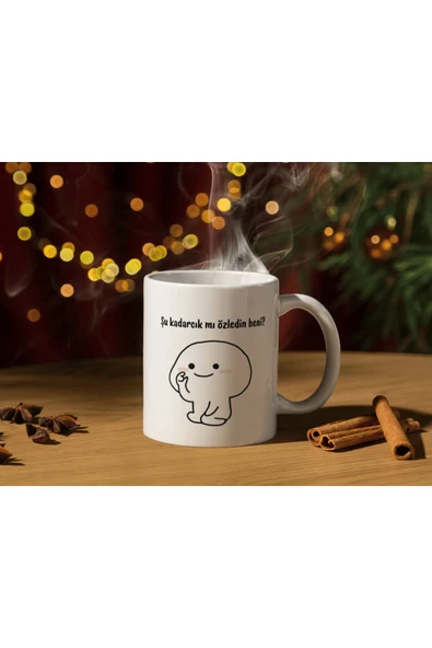 ALPŞAN TİCARET  Sevgili Kupaları Çift Kupaları 2'li Set Tatlı Kupalar Beyaz Kupa - Resim 3