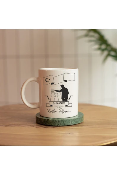 ALPŞAN TİCARET  ÖĞRETMENLER GÜNÜ HEDİYELİK BASKILI KUPA ürün görseli