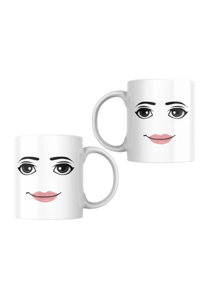 ALPŞAN TİCARET  Roblox Woman Face Yüz Kupa Bardak - 2