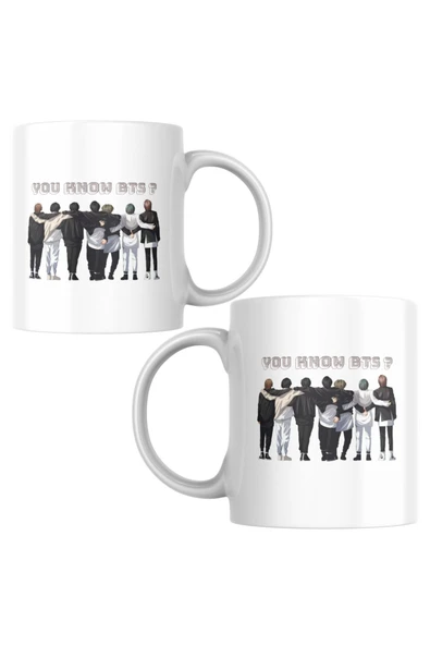 ALPŞAN TİCARET  BTS Kupa Bardak - You Know BTS? Kupa Bardak - Resim 2