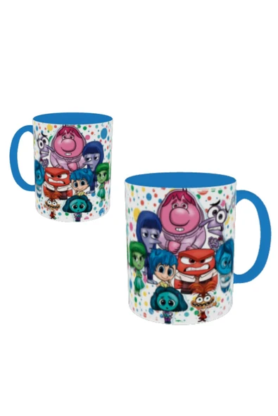 ALPŞAN TİCARET  Ters Yüz Kupa Bardak Tersyüz Kupa Mug İçi ve Kulbu Mavi ürün görseli