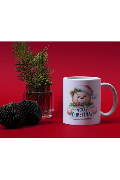 ALPŞAN TİCARET  Yılbaşı Temalı Kupa Bardak Hediyelik Yılbaşı Kupa Noel Kupa - Resim 2