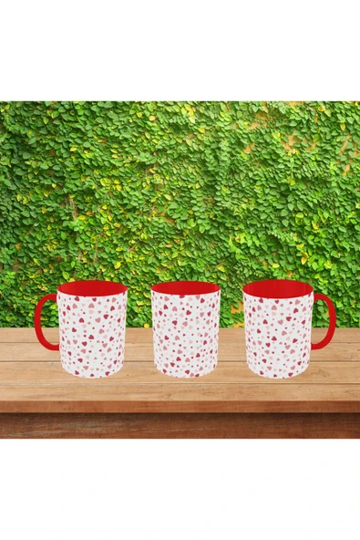 ALPŞAN TİCARET  Sevgiliye Kalpli Hediye Kupa Bardak Kırmızı Kupa Bardak Sevgililer Günü Hediye Kupa ürün görseli